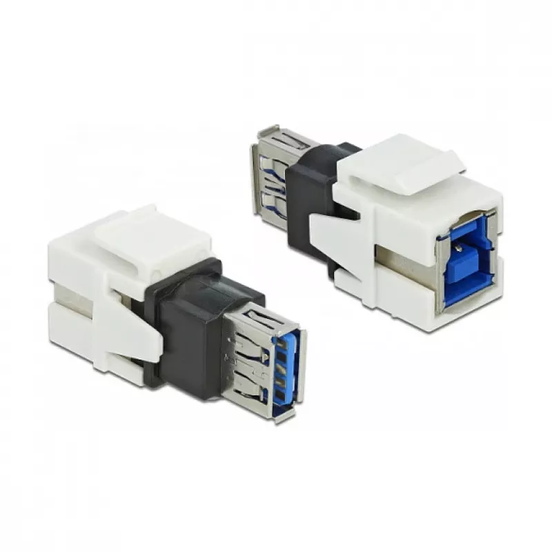 Keystone module DeLOCK 86394 Flat White USB A