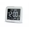 Digital wall/table clock muse M-090 WMC — Rectangle LCD, 220×177.5×24.5 mm, battery/DC 4.5V