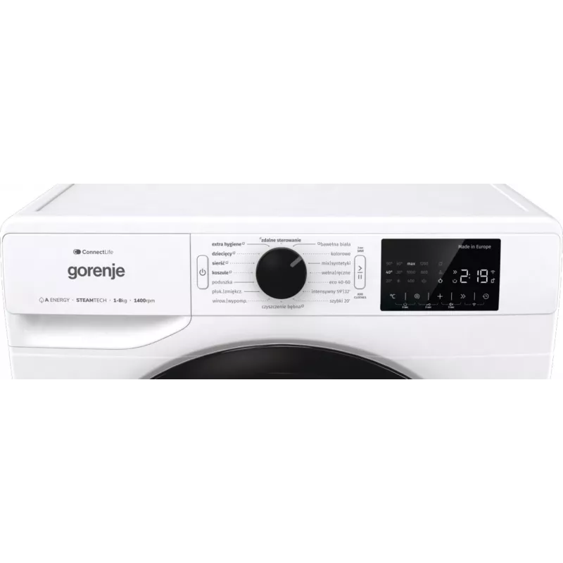 Gorenje G400 Freestanding Washing Machine, 8 kg, 1400 rpm WPNEI84A1SWIFI/PL