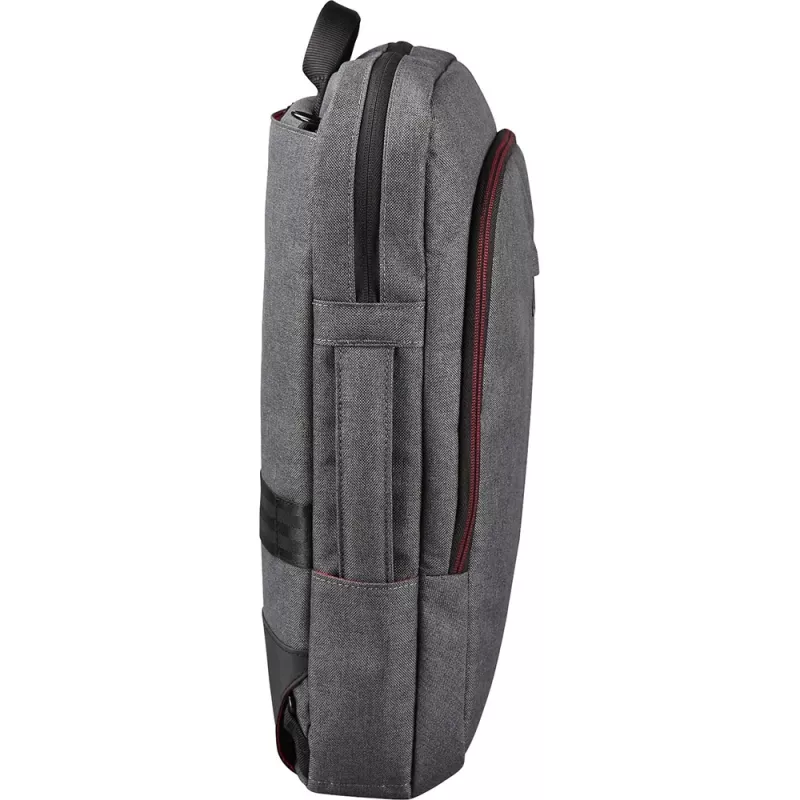 Backpack YENKEE YBB 1522GY — multifunctional laptop backpack for 15.6 inch | Nylon, 12 l, Grey/Red