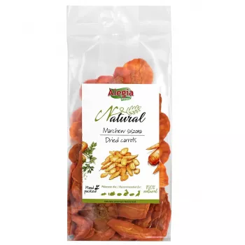 Dried carrots Alegia 60 g — natural vegetable snack for rodents and rabbits, sugar‑free, gluten‑free