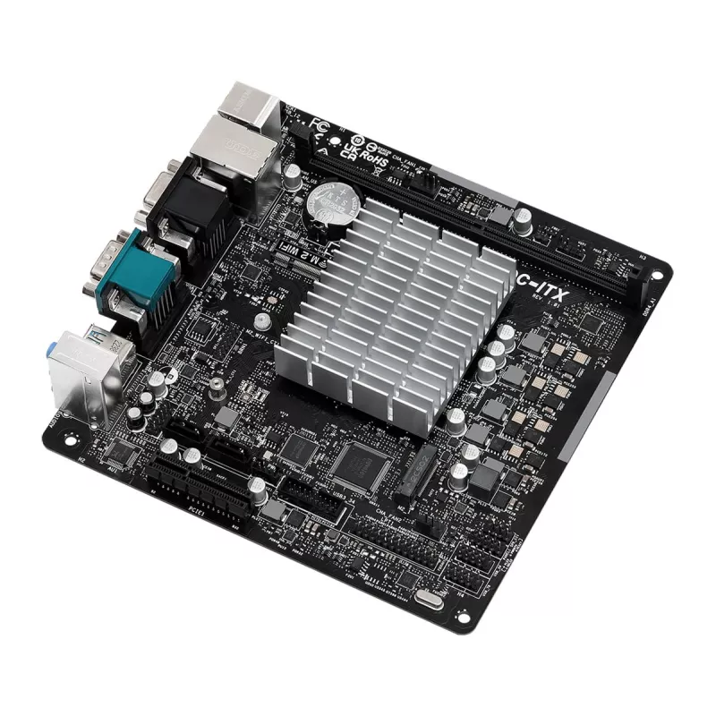 ASRock N100DC-ITX - Intel Quad-Core Processor N100 (up to 3.4 GHz) DDR4- 2 SATA3, Supports Intel Turbo Boost Technology Mini ITX (280) Motherboards