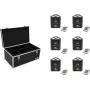 LED battery uplight EUROLITE AKKU TL-3 TCL QuickDMX 6x with carrying case TDV-1