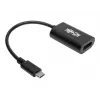 Tripp Eaton Tripp Lite Series USB C to DisplayPort Video Adapter Converter 4K x 2K @ 60Hz, Black, USB Type C to DP, USB-C, USB Type-C 6in