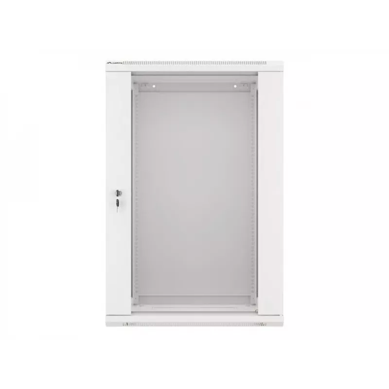 Lanberg WF01-6418-10S Wall-Mounted 19 inch 18U Rack Cabinet 600x450mm Grey (Glass Door)