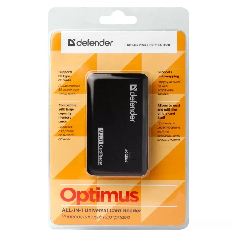 Card Reader Defender OPTIMUS USB 2.0 Universal Black