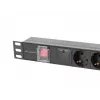 Lanberg PDU-05F-0200-BK power distribution unit (PDU) 5 AC outlet(s) 1U Black