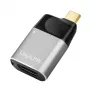 LogiLink USB 3.2 Gen2 Type-C adapter C/M to HDMI-A USB-C 4K PD alu black grey