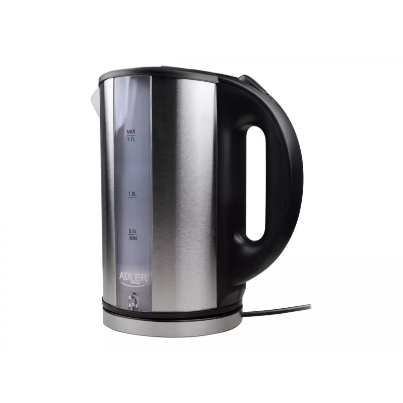 Adler AD 1216 electric kettle 1.7 L Black,Silver 2200 W
