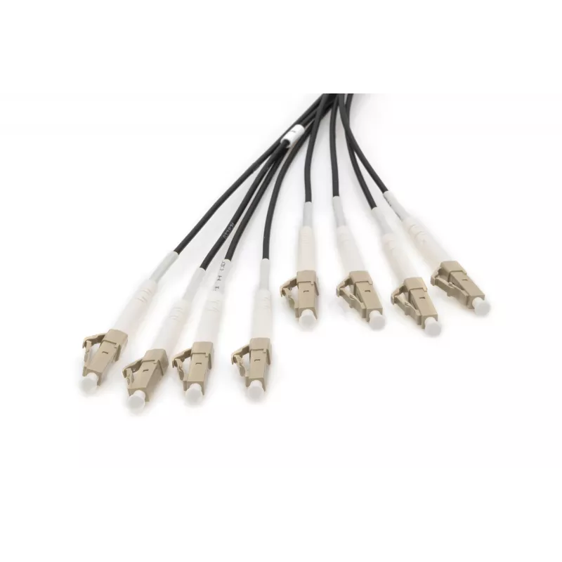 Digitus Pre-assembled Fiberglass Universal Breakout Cable Multi Mode OM4 8 Fibers LC/UPC 50m