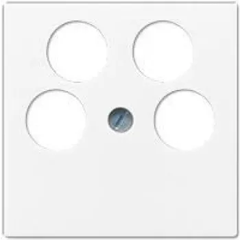 Wall socket outlet Jung A 561-4 SAT2 WW White – thermoplastic, single pack