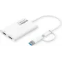 ROLINE Display Adapter USB Type C A - Dual HDMI 4K60 ST/BU - Adapter - Digital/Data (12.03.3206)