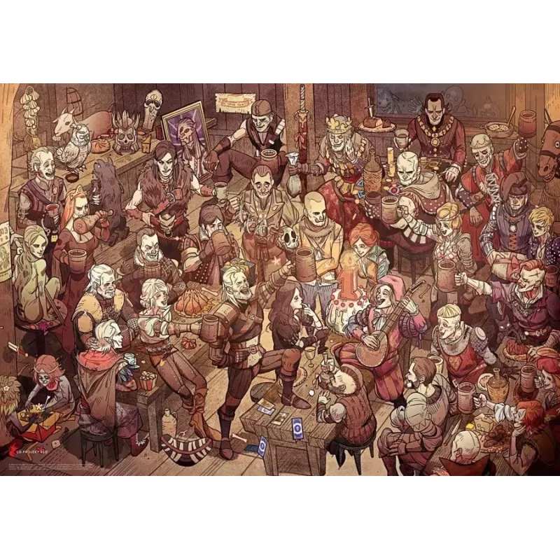 Good Loot Gaming Puzzle: The Witcher (Wiedźmin) Birthday, 1000 pieces