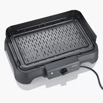 Tabletop electric grill SEVERIN PG 8595 — 2000 W, rectangular grid, black