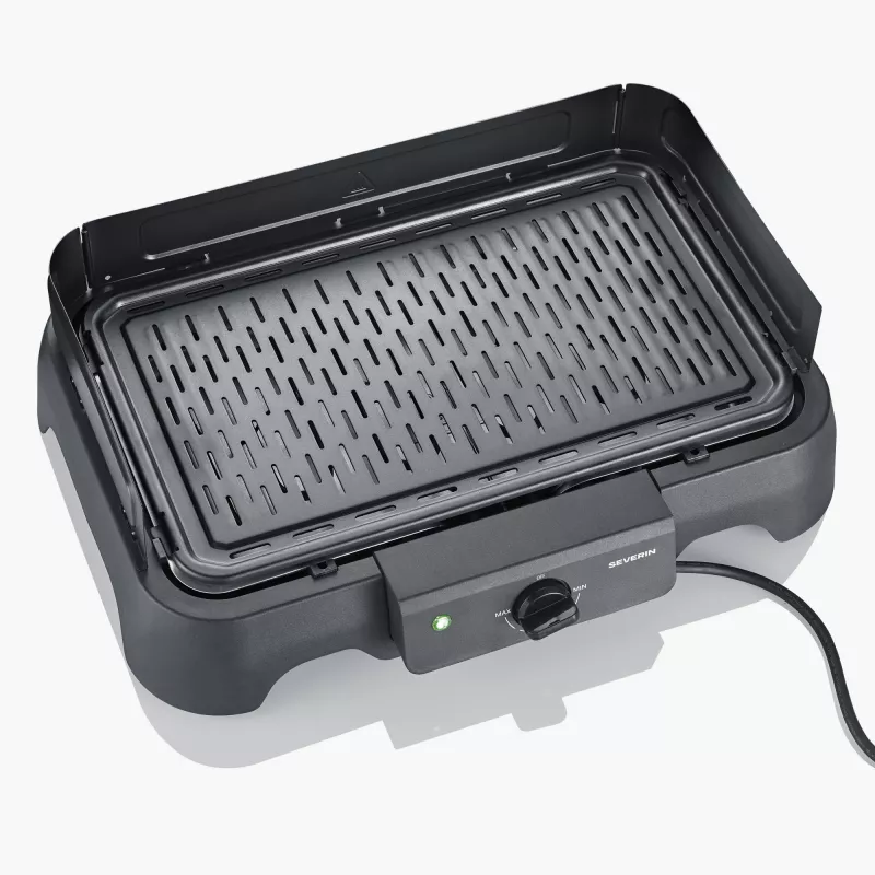 Tabletop electric grill SEVERIN PG 8595 — 2000 W, rectangular grid, black