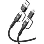 Celly 4-IN-1 Cable A+C to C+LIGHT 2M BK