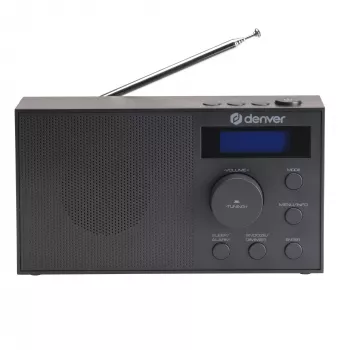 Radio DENVER DAB-51B — DAB+/FM/AM compact digital radio, black