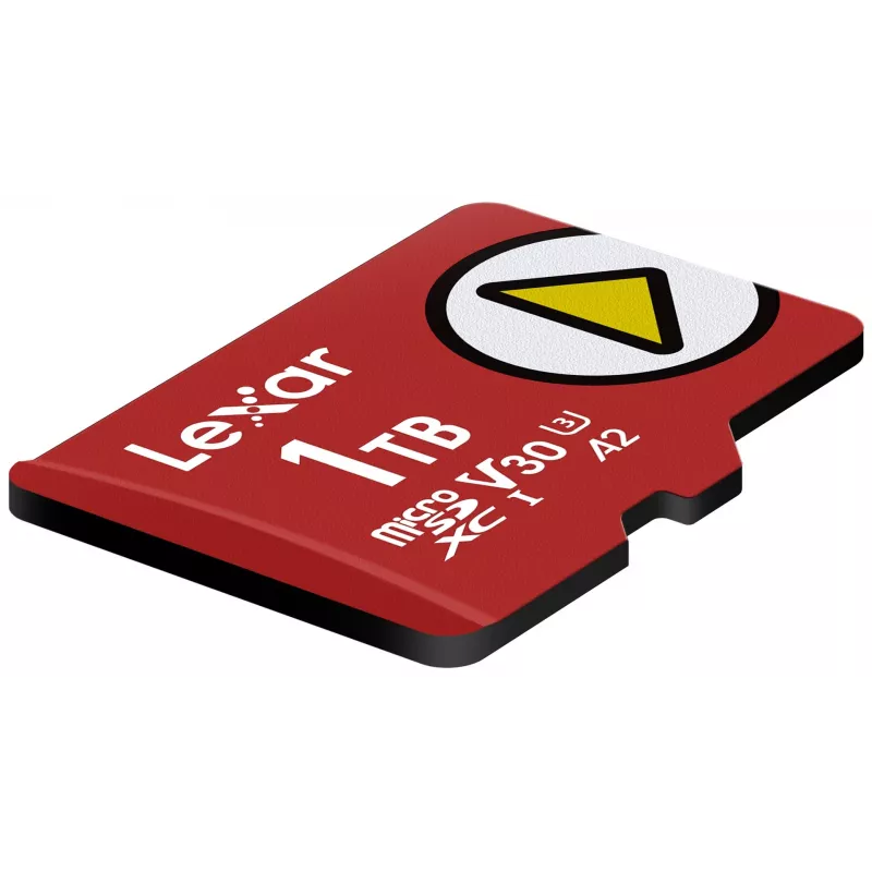 MicroSDXC memory card Lexar 1 TB UHS‑I Class 10 U3 V30 Read 205 MB/s Write 140 MB/s (red)