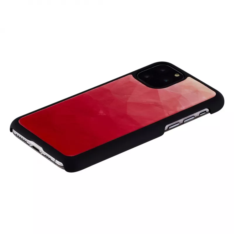 Smartphone case iKins for iPhone 11 Pro — pink lake and black dual-color protective cover