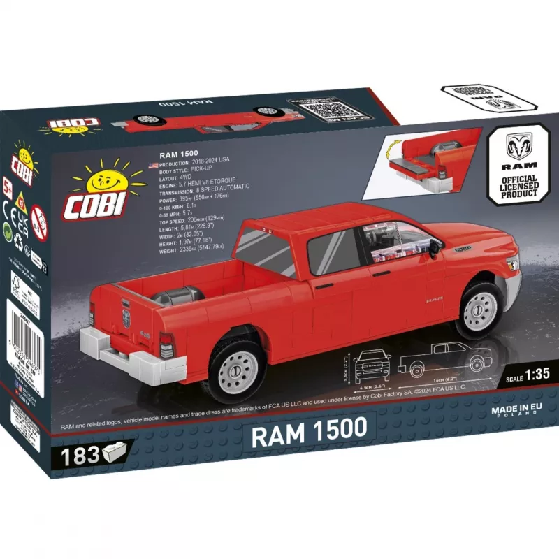 Construction Toy Cobi RAM 1500 24607 2-in-1 buildable model, interchangeable configurations