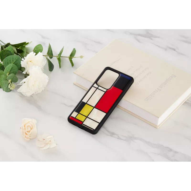 Protective phone case iKins for Samsung Galaxy S20 Ultra — Mondrian Black