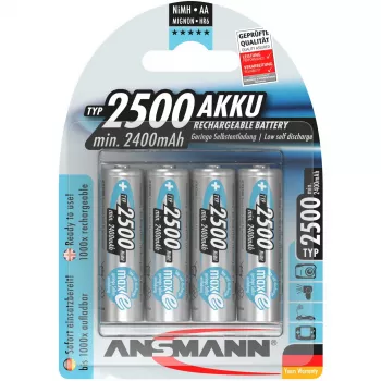AA Battery Ansmann 2500mAh maxE plus Nickel-Metal Hydride NiMH