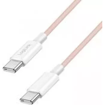 LogiLink USB 2.0 Type-C Cable C/m> C/m Nylon 60W pink - Cable - Digital/Data (CU0345)