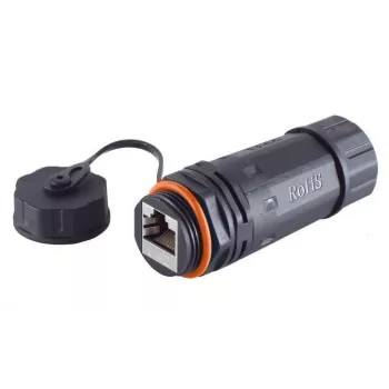 Microconnect KONCAT6A68 cable gender changer RJ-45 Black