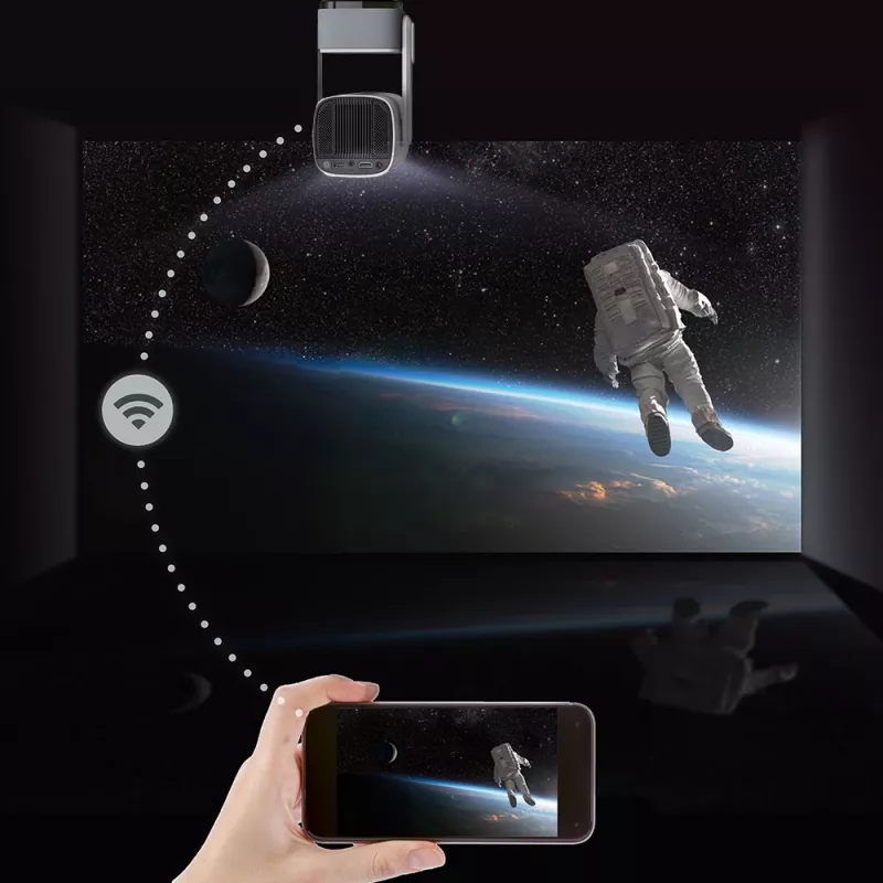 Portable projector MANTA PMA102M24 — 1080p resolution, compact design