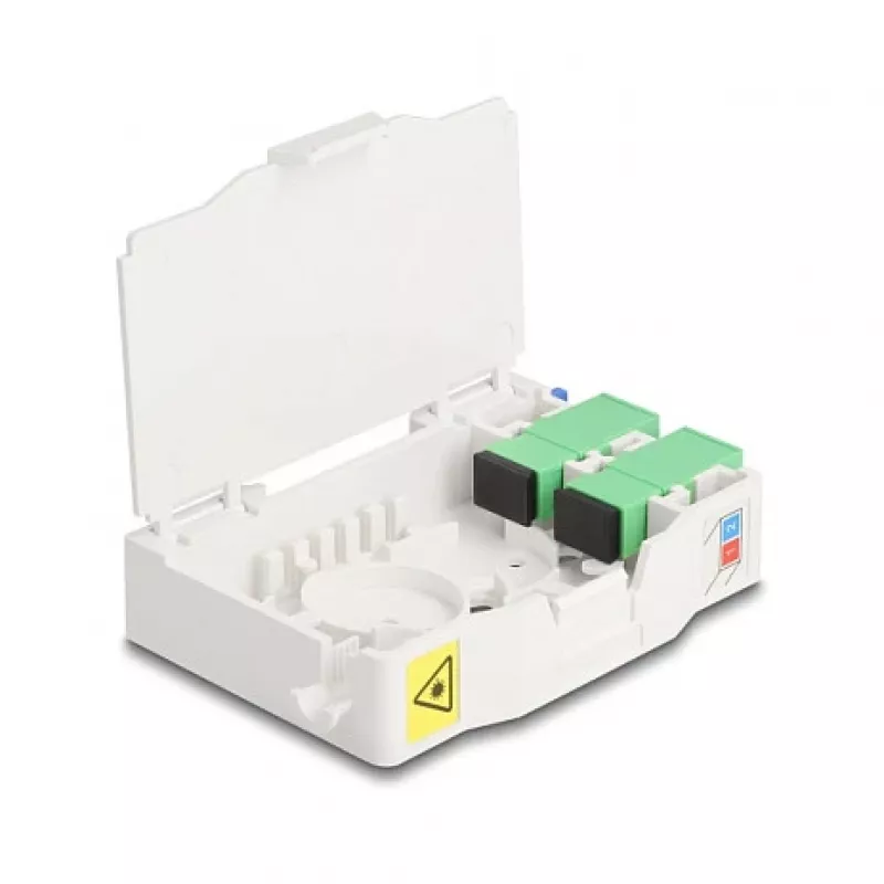Optical Fiber Connection Box DeLOCK 85935 SC Simplex White