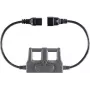 VOLTCRAFT CAA-1L 16 Measurement Adapter IEC Appliance-Plug C20 - IEC Appliance-Socket C19 Dark-Grey (CAA-1L 16)