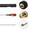 Indoor Wi‑Fi antenna QOLTEC 57046, dual‑band 2.4–2.5 GHz & 5.1–5.8 GHz, 5 dBi, 50 Ω