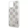 Karl Lagerfeld KLHCP14MLMNMS iPhone 14 Plus 6.7 hardcase silver / silver Liquid Glitter Monogram