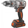 Pistol grip drill Black & Decker BCD383D2XK-QW 18 V, 2 Ah x2, 13 mm chuck, orange