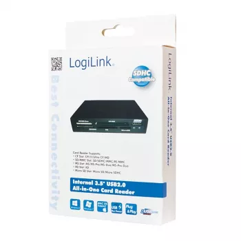 LogiLink CR0012 Card Reader USB 2.0 Internal Black