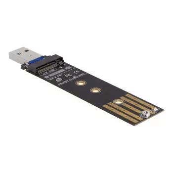 DeLOCK Combo Converter for M.2 NVMe PCIe or SATA SSD USB 3.2 Gen 2 Black