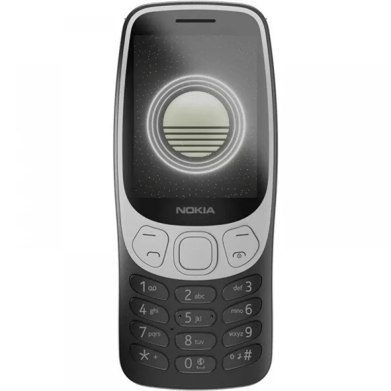 Nokia 3210 4G (2024) (TA-1618) | Grunge Black | 2.4 inch | TFT | 128 MB | 64 MB | Dual SIM | Bluetooth | 5 | Main camera resolution 2 MP