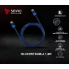 Savio GCL-02 HDMI cable 1.8 m HDMI Type A (Standard) Black,Blue
