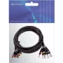 Audio snake cable Omnitronic 8×RCA to 8×1/4 inch mono jack, 15 m, model 30304748
