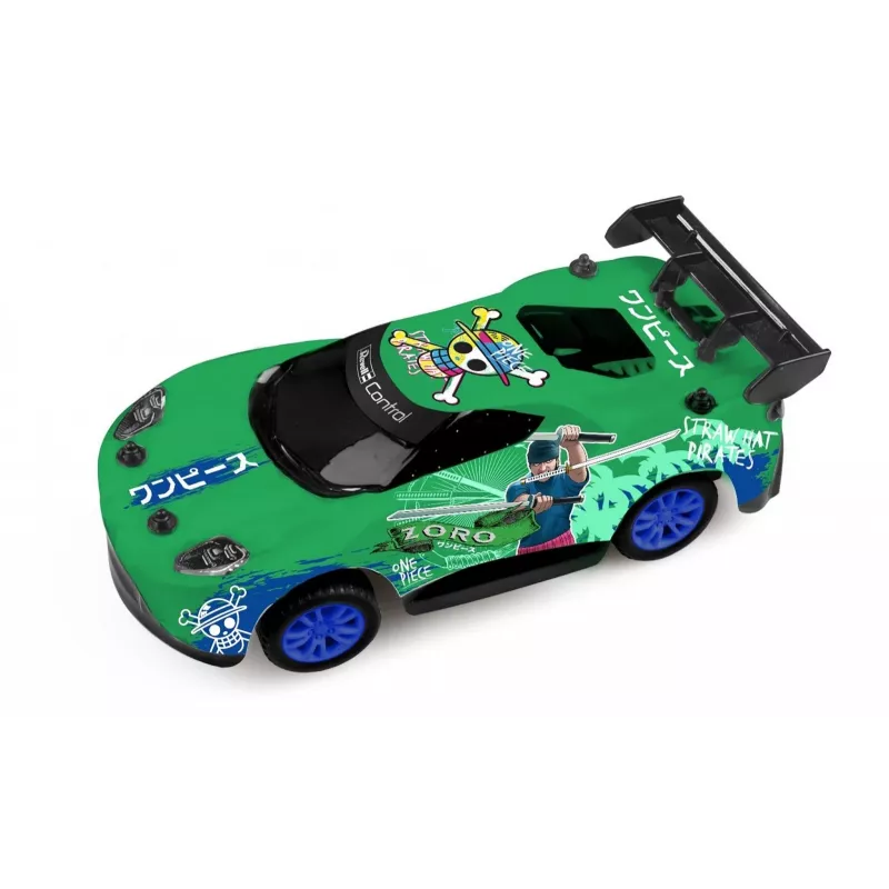 RC rally car REVELL One Piece Zoro — remote-controlled model, collector's themed design