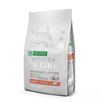 NATURE'S PROTECTION Superior Care White Dogs Grain Free Junior Small white fish - dry food for puppies - 10 kg