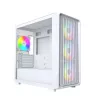 PC case Montech X5M (W) Micro Tower, White — Micro-ATX/Mini-ITX, supports ATX PSU, 3x120mm front, 1x120mm rear, 2x3.5 inch bays, 4x2.5 inch bays