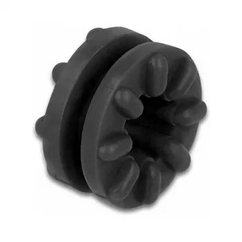 Grommet DeLOCK Anti vibration grommet black 10 pieces