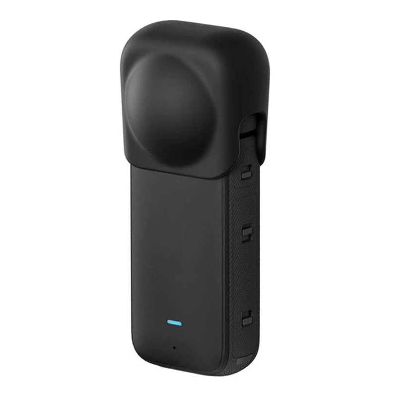Silicone protective lens cover Puluz for Insta360 X3 (black)