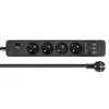 Power Extension DeLOCK 11209 1.5m 4 AC Outlets Indoor Black
