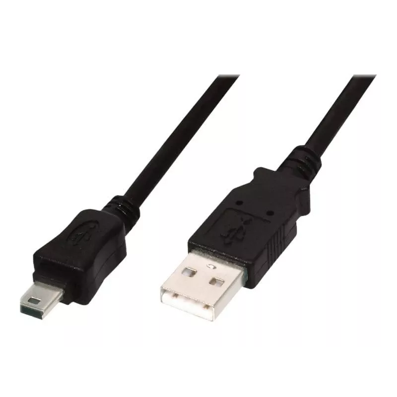 Connection cable USB A / miniUSB B M/M 1 m black
