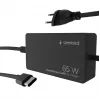 Cablexpert NPA-AC-PDQC65-01 65 W PowerDelivery GaN USB Type-C fast charger, black | Cablexpert