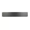 Rack blanking panel Extralink Front Blank Panel 2U 19 inch Black, steel housing