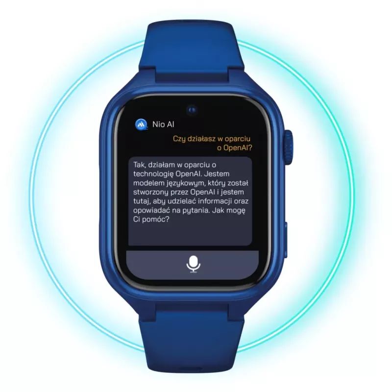 Smartwatch Stelio Junior Pro AI 4G ST-SWJ102-NB — navy blue, 4G connectivity
