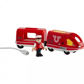 World Roter Akku-Reisezug, toy vehicle red
